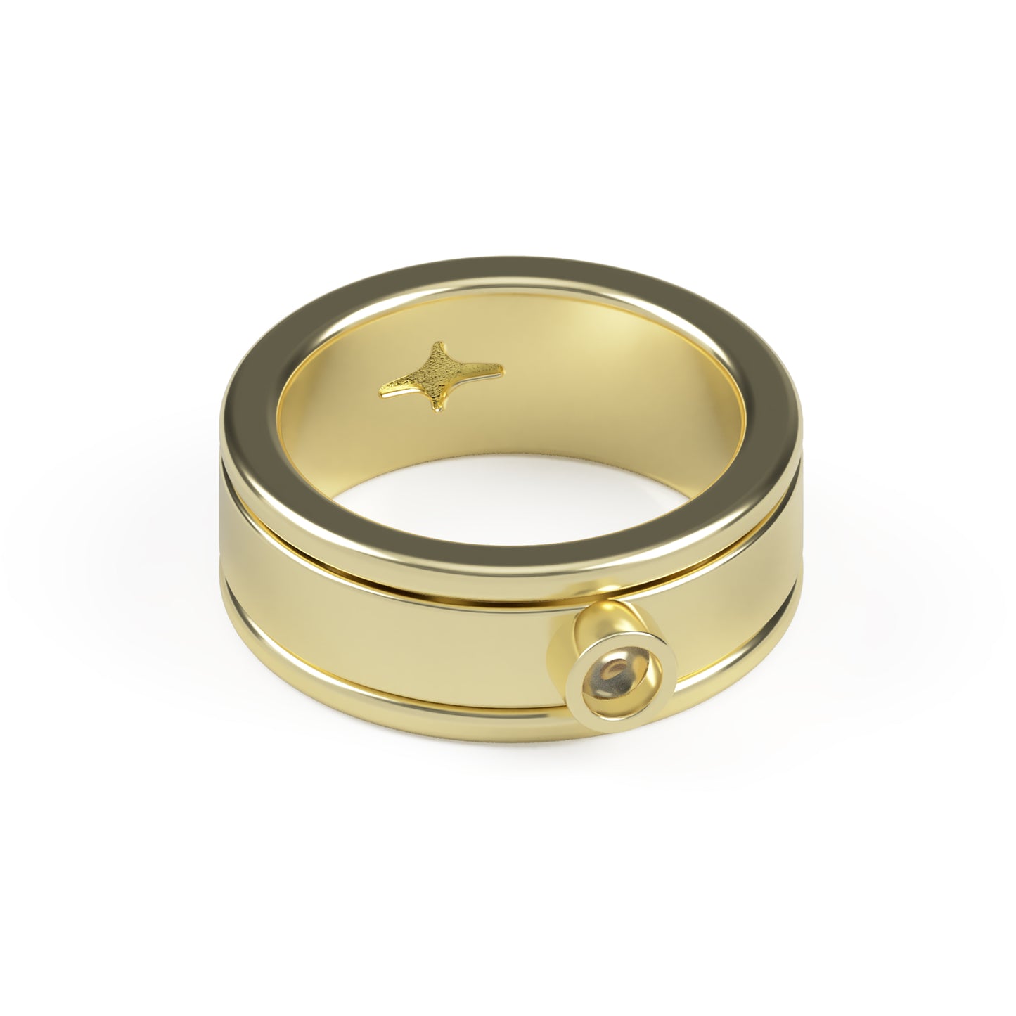 Spinning Lunar Ring